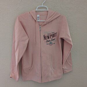 Rhode Island Newport Ocean State Zipper Sweater Hood Pockets Size S NWOT